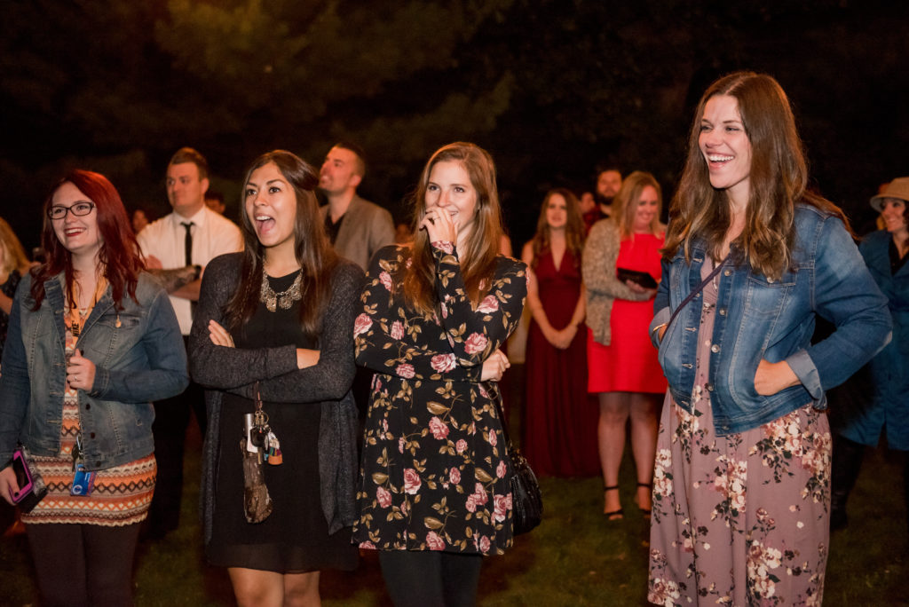 Jesse & Paige McEachran Homestead Winery outdoor wedding dessert reception by Tina Captures Photography