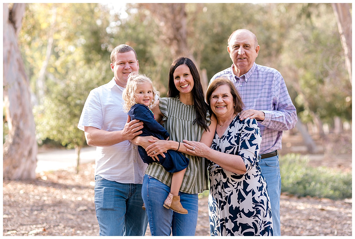 family photo with grandma and grandpa